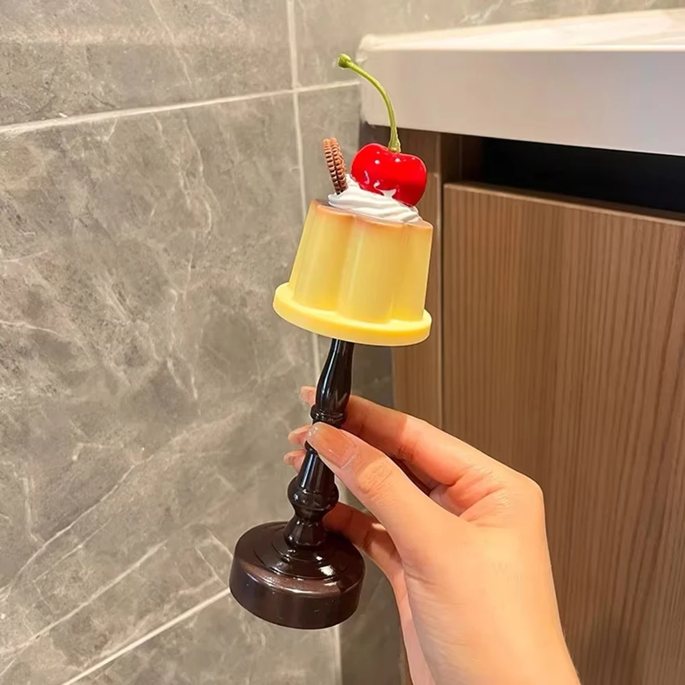 Kawaii Pudding Night Light LED Desk Lamp Battery Powered Desk Bedside Bedroom Bar Room Decor Atmosphere Sleeping Light kid Gifts