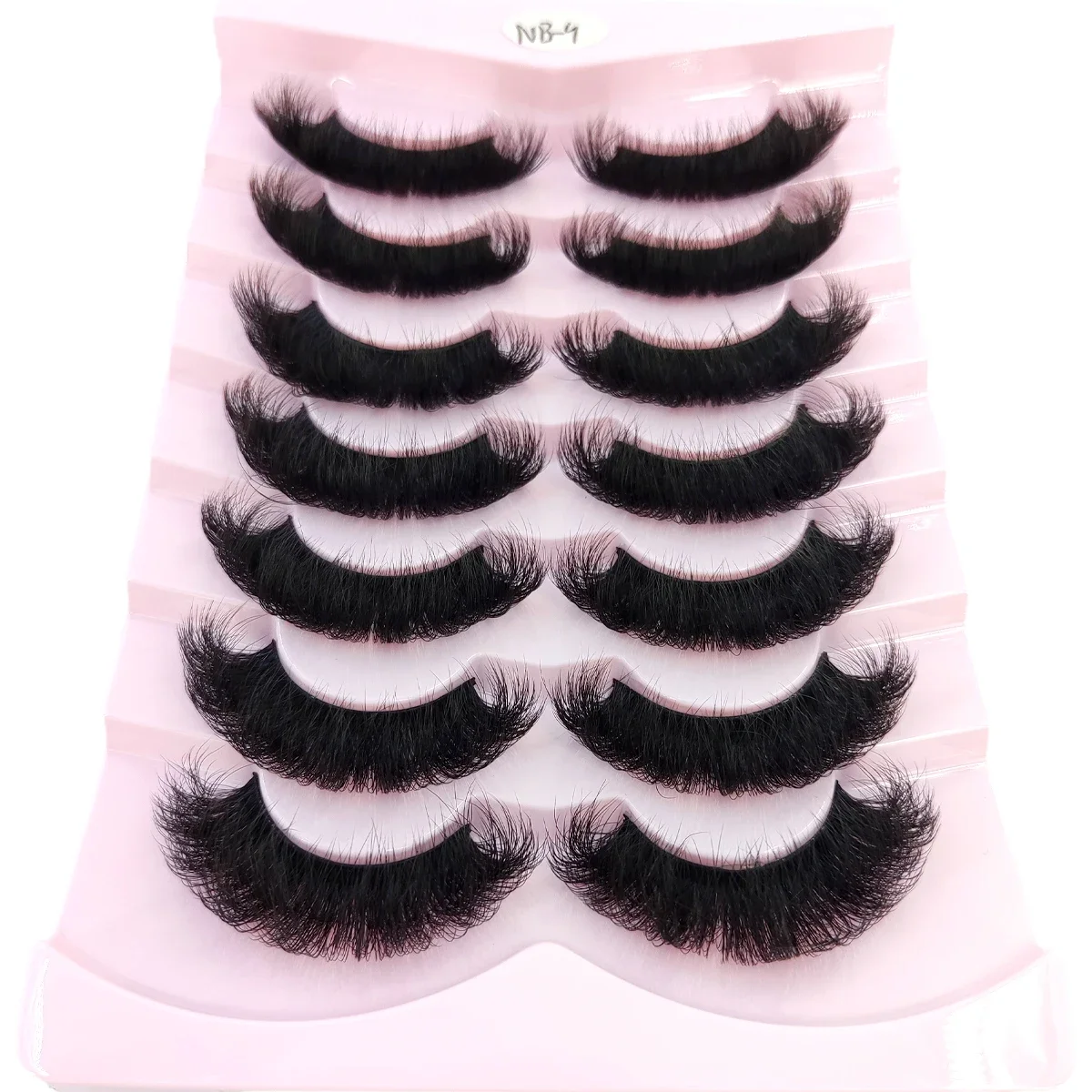 AMSDCN 5/7Pairs 8D Mink Lashes Natural Mink False Eyelashes Dramatic Volume Fake Eyelash Extension Faux Cils Wholesale Makeup