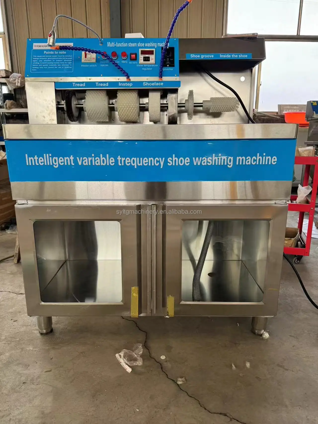 ماكينة غسل الأحذية الأوتوماتيكية المصنوعة من الفولاذ المقاوم للصدأ، ماكينة غسل الأحذية القماشية الرياضية، ماكينة غسل وتجفيف الأحذية الرياضية #5