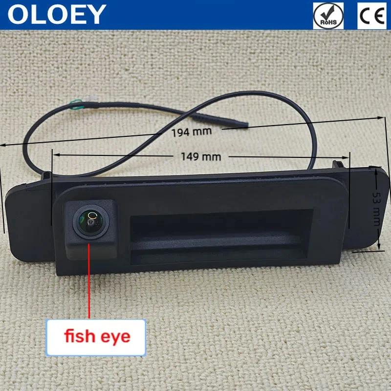 For Mercedes Benz C C180 C200 C220 C300  C350 C400 C63 AMG 2011 ~ 2020 HD Rear View Camera Night Backup Reversing Camera Trunk view 3