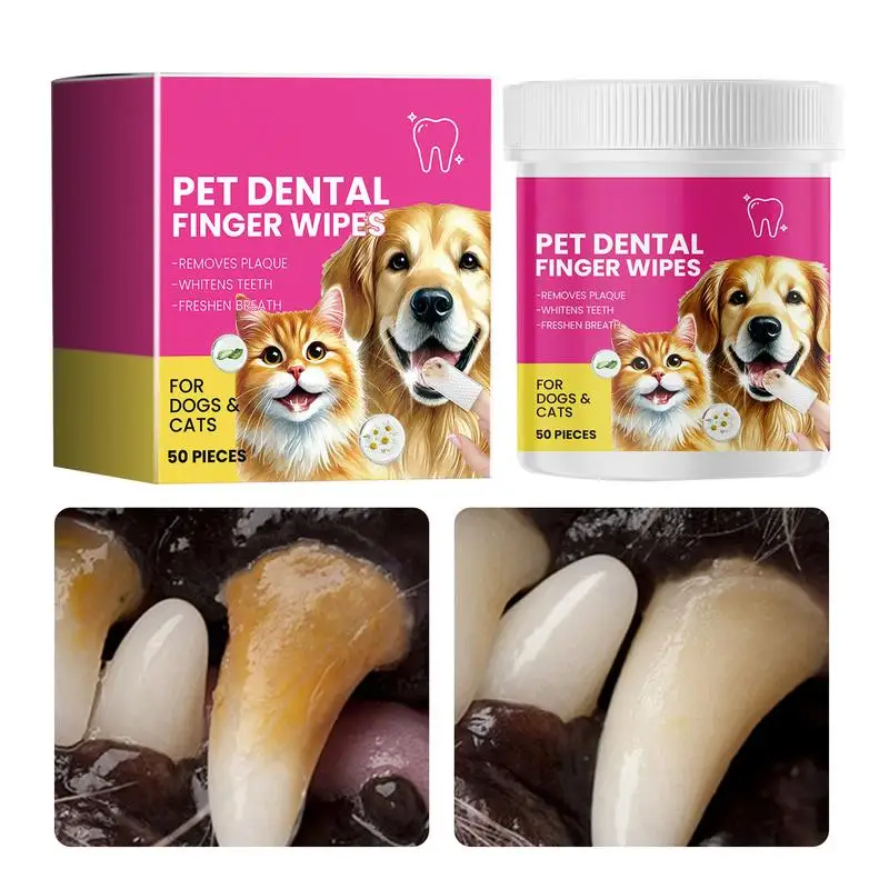 

Teeth Cleaning Wipes For Dogs Pet Cats Stain Remover Finger Wipes Pet Supplies Pet Tooth Cleaning Finger Wipes For Dog Puppy Cat