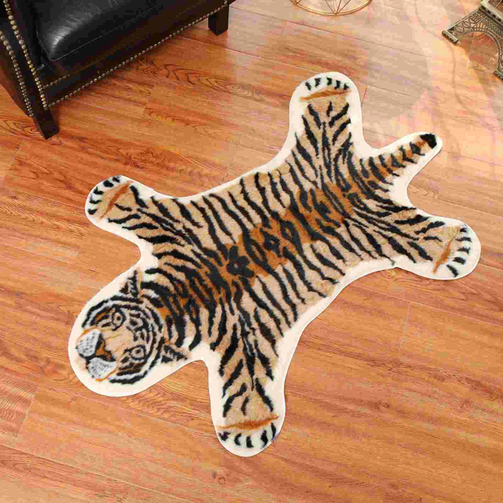 Nordic Style Imitation Leopard Carpet Washable Rug Non Bedroom Living Room Mat Home Floor Pad Non Mat