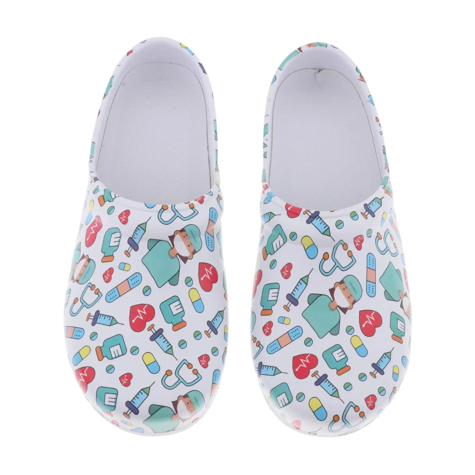 Women Casual Flat Clogs Nursing Slippers Slip on Non Slip Work Shoes Soft Insole Waterproof Summer Outdoor Comfort for Walk