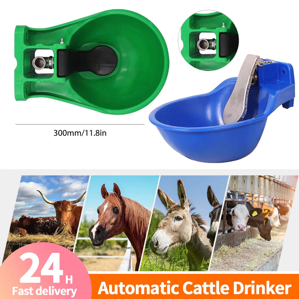 Automatic Cattle Drinker Plastic Cattle Drinking Cup Large Capacity Farm Animals Watering Bottle for Cows Horses Donkeys Mules