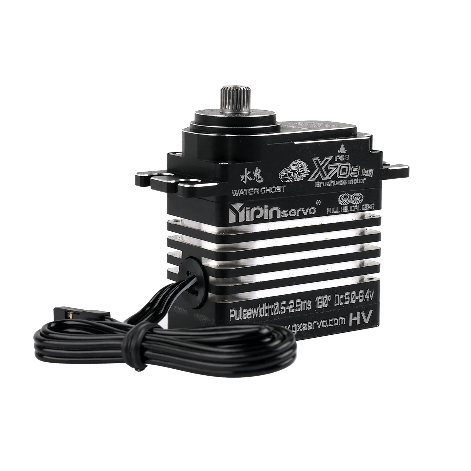 Motore brushless servo digitale completamente in metallo da 80 kg/70 kg/45 kg 180 °   Parti fai da te per servi controllabili in angolo per robot per auto RC 1/8 1/10 1/12
