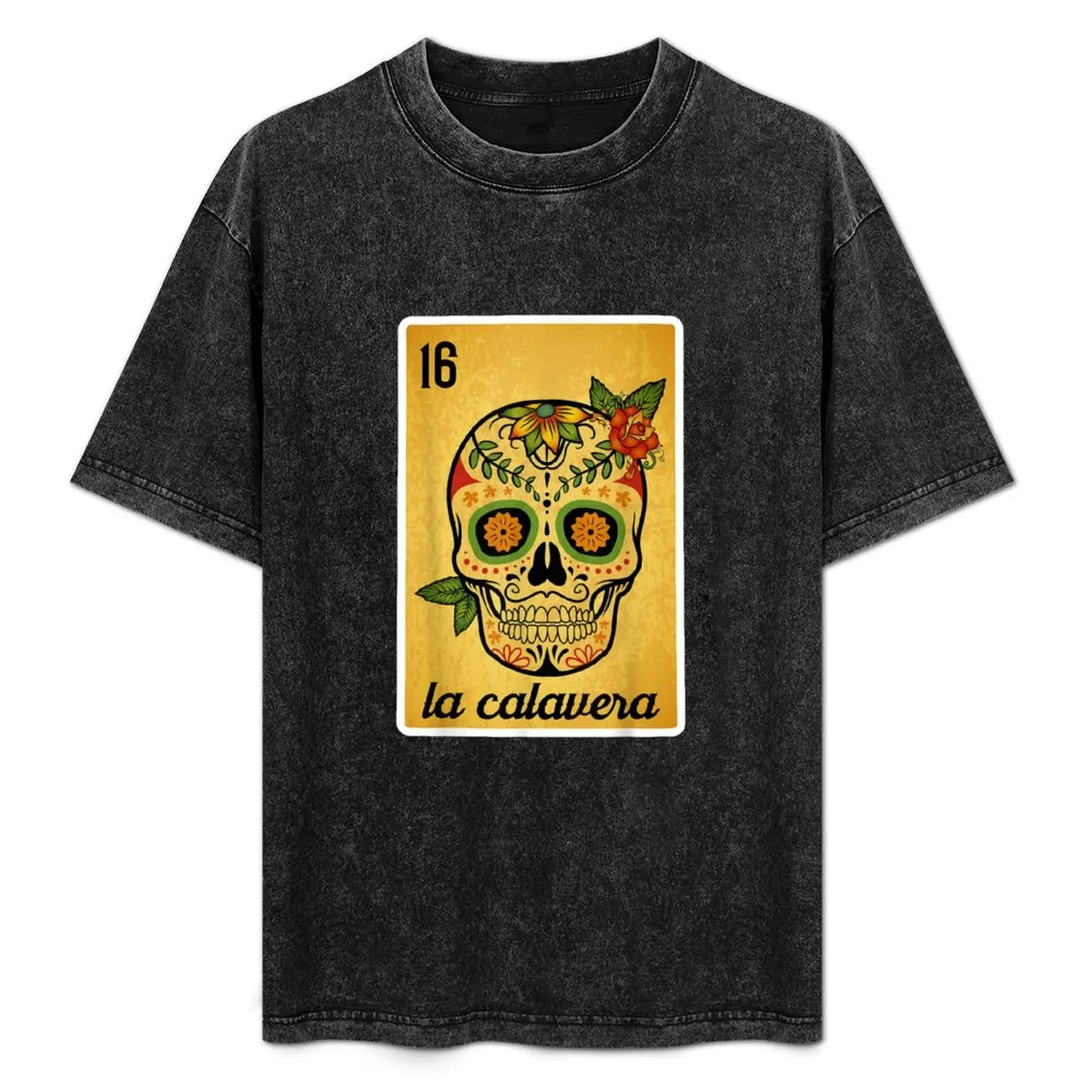 

La Calavera Loteria Mexican Lottery T-Shirt Independence Day Short Sleeve T-Shirt