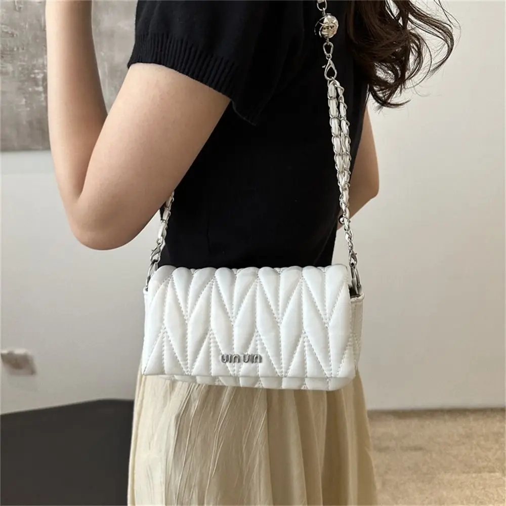 Solid Color Shoulder Bags Fashion Small PU Leather Messenger Bag Large Capacity Makeup Lipstick Bags Women Girls