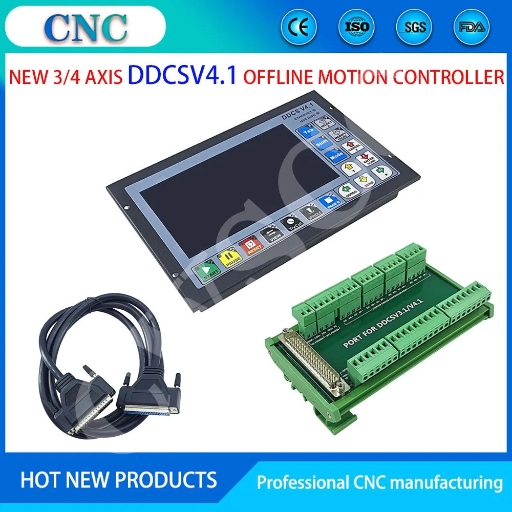 New Arrival DDCSV3.1/DDCSV4.1 Standalone Motion Controller Offline Controller Support 3/4 axis USB CNC controller interface