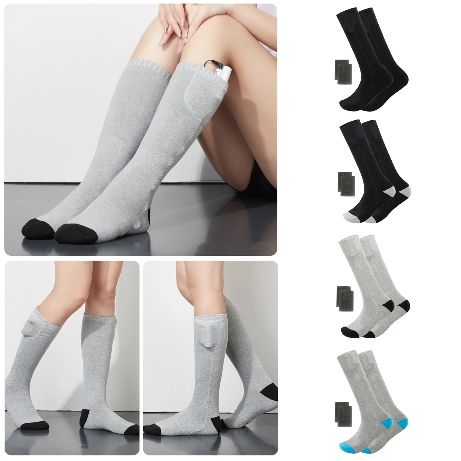 

Winter Heated Socks App Temperature Control Electric Heating Socks Rechargeable 5000 Battery Powered Electric Feet Warmer Sock