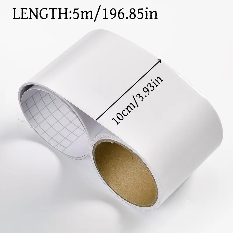1pc 5m/196.85in Self-adhesive Border Stickers, Skirting Line Wall Stickers, DIY Decoration, Easy To Use, Durable And Detachable