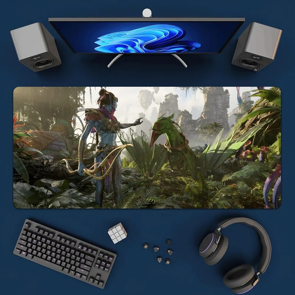 Avatar Frontiers of Pandora Game Mousepad Office Large Mouse Mat Keyboard Mats Rubber PC Computer Game Big Anti-slip Mice Mat