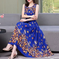 Robes vintage à fleurs pour femmes, robes imprimées décontractées, manches courtes, grande taille, vêtements d'été chauds, nouveau, 2023