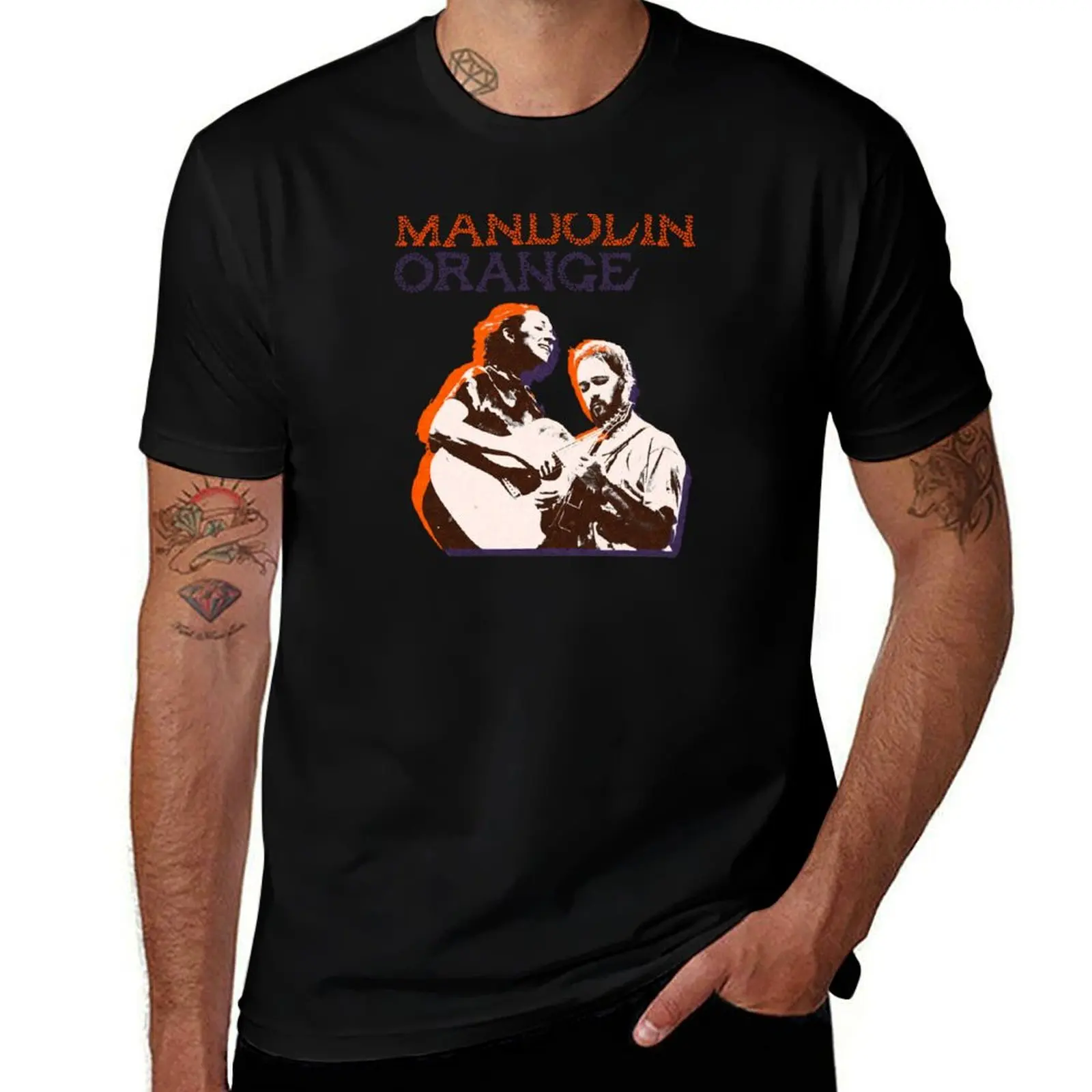 

Mandolin Orange T-Shirt man t shirt summer cotton t shirt man T-Shirt