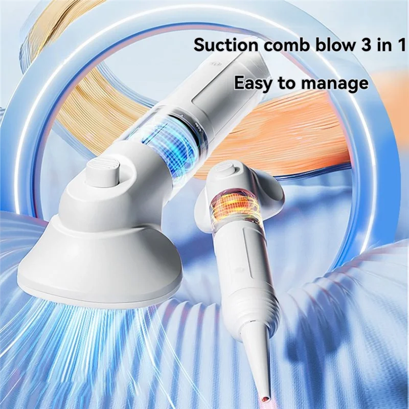 مجفف مشط للحيوانات الأليفة للكلاب صغير ومتوسط الحجم لتقليل ضوضاء الكلاب وامتصاص فعال، أداة تهذيب الجسم-A58E