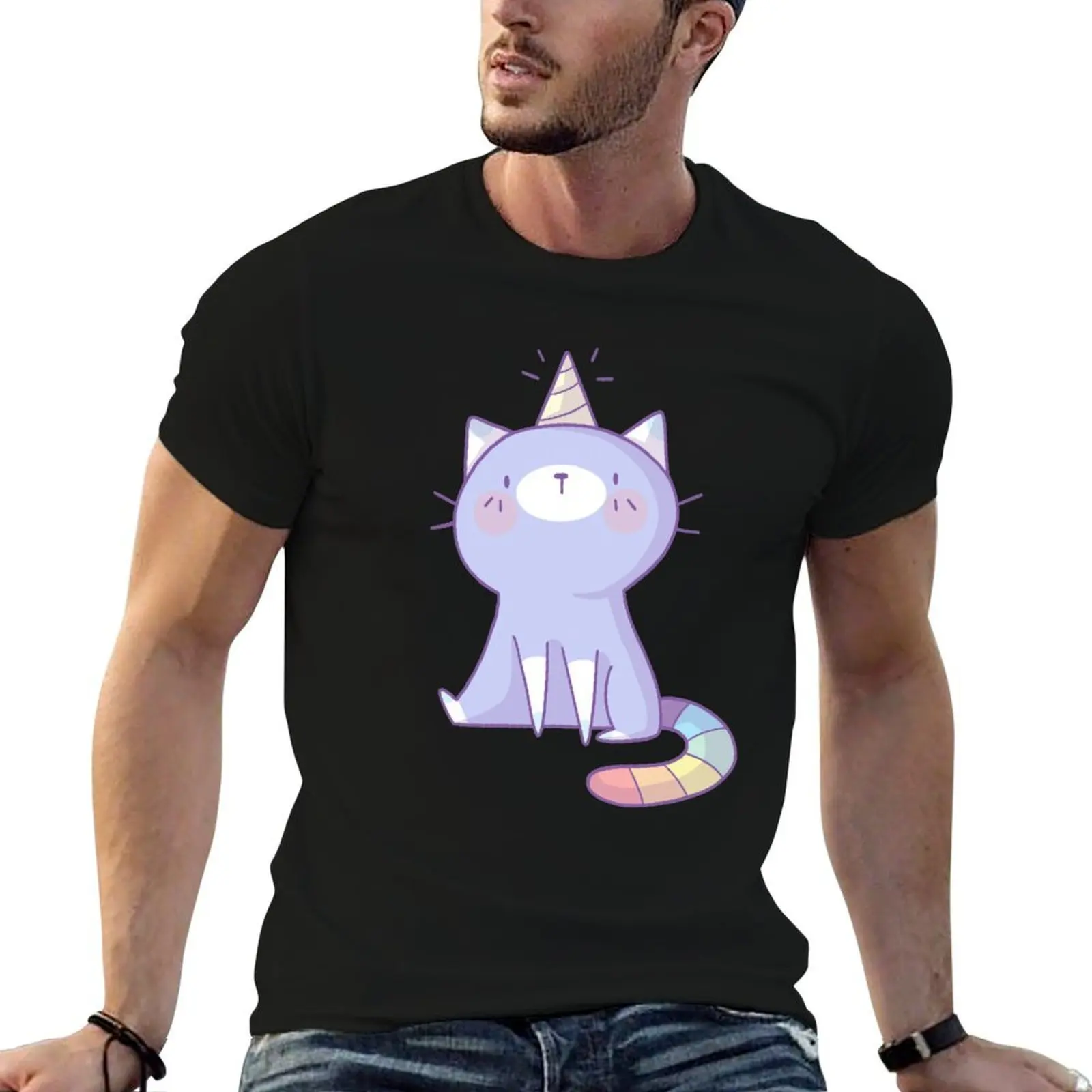 

Little Caticorn T-Shirt t shirt man designer cotton t shirt man T-Shirt