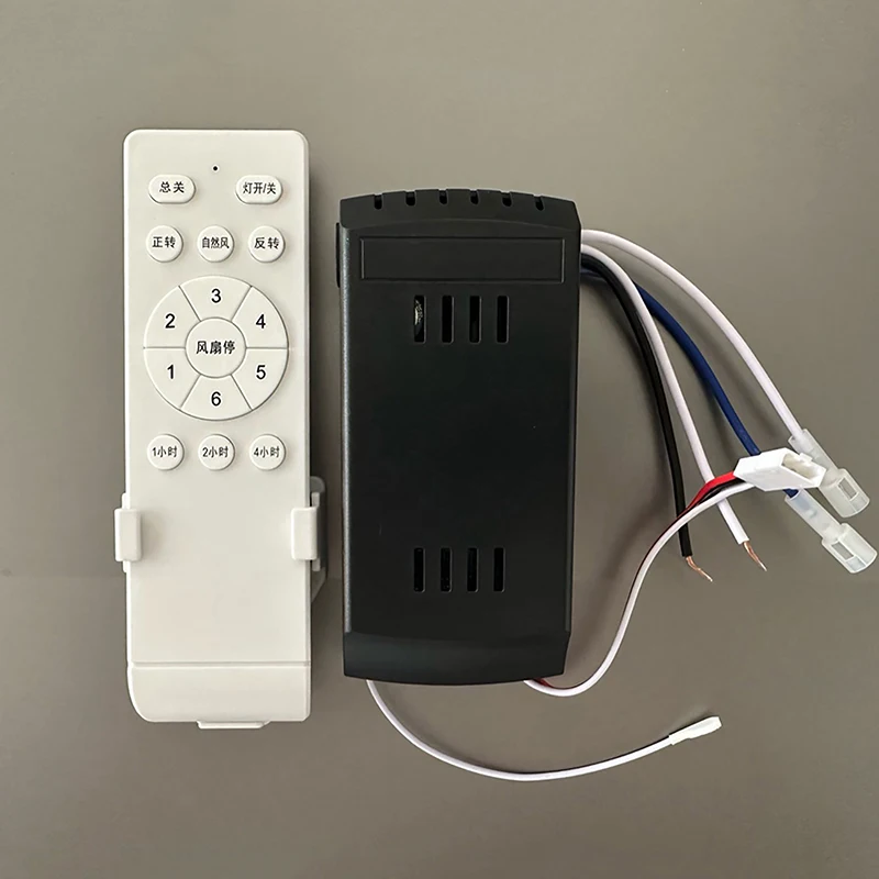 New 1Set Remote Control With Receiver 6 Speed + Timing Low Voltage Frequency Conversion Ceiling Fan Remote Control Receiver..