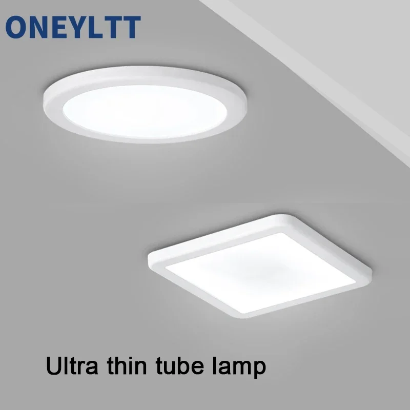 Oświetlenie panelowe LED Ultra cienka oprawa sufitowa typu Downlight 50 mm do 200 mm z wyciętym otworem Regulowana lampa panelowa AC85-265V Lampa