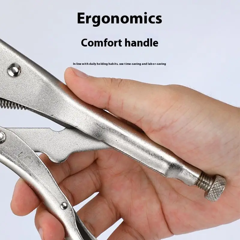 Set Tang Pengunci Profesional Alat Multifungsi Penjepit Wajah Logam Dapat Disesuaikan untuk Perbaikan Pengelasan Kayu dan Penggunaan Bengkel