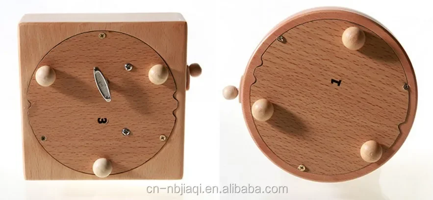 صندوق الموسيقى الخشبي لعيد الميلاد الخيالي #3