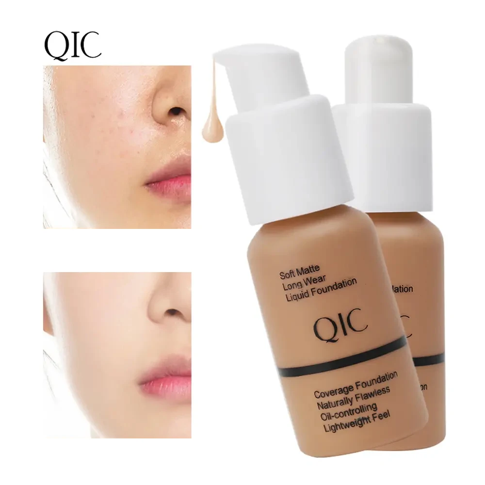 Liquid Foundation Concealer Face Naturally Flawless Matte Oil-Control Waterproof Long Lasting Foundation 30ml 5 Colors Optional