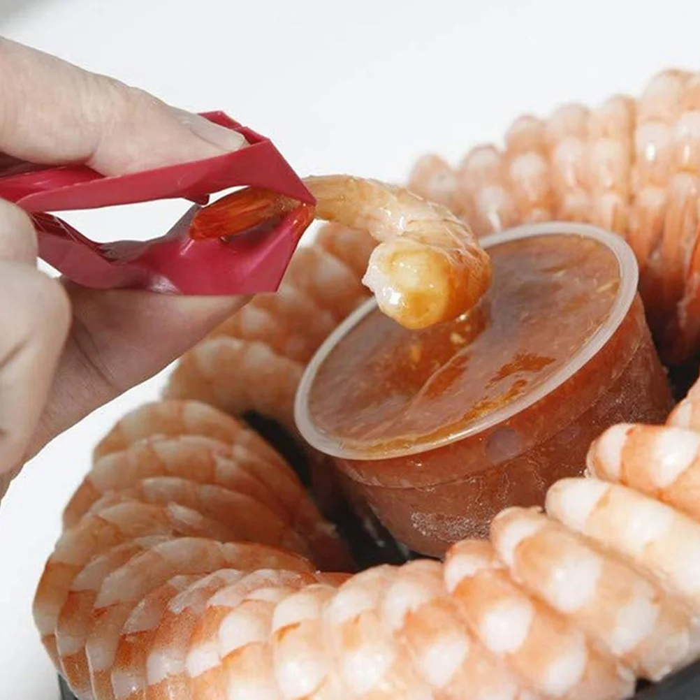 

18pcs Finger Eating Clips Plastic Food Tongs Shatter-Resistant For Buffet Picnic Catering Family Reunion Mini Tong Utensil Tool