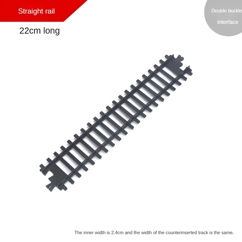 New Model Train Model Double Buckle Track Accessories, Curved Rail/straight Rail/extra Long Rail, Etc. Are Optional