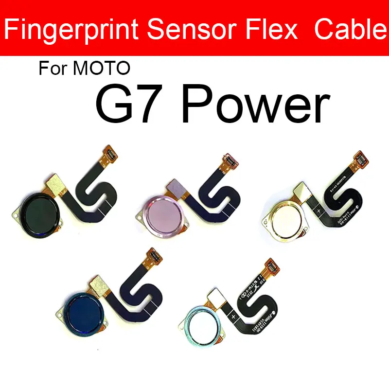 Fingerprint Sensor Return Key Home Menu Flex Cable For Motorola Moto G7 / G7 Plus XT-1965 / G7 Power / G7 Play Repair Parts