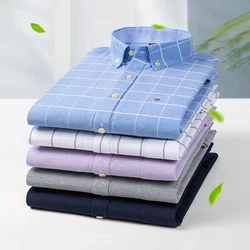 Men's Vintage Floral Print Cotton Oxford Shirt Long Sleeve Slim Fit Button down Casual Social Spring Outdoor Fashion Shirts