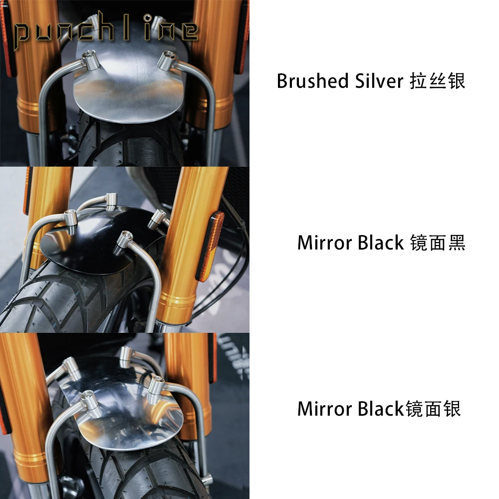 

Fit For Scrambler 400X 2023-2025 Retro Front Wheel Fender Mudguard