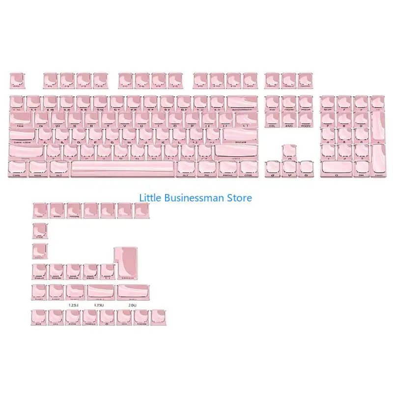 Seitlich bedrucktes Jelly-Style-Tastenkappen-Set MDA-Höhe für mechanische Tastatur-Styling M76A – Detail 5