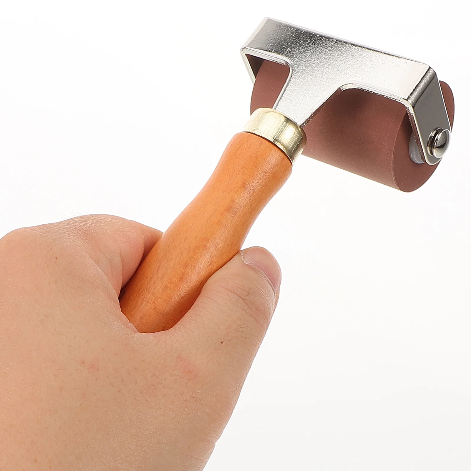 أسطوانة مطاطية من الفولاذ المقاوم للصدأ مقاس 6 بوصات لطلاء الطباعة أداة توزيع الحبر اليدوية #2