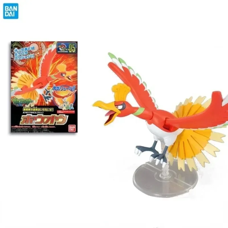 

Anime Original Bandai Pokemon Figures Ho Oh Pokepla Pocket Monsters Assembly Action Figures Collectible Ornaments Figure Model