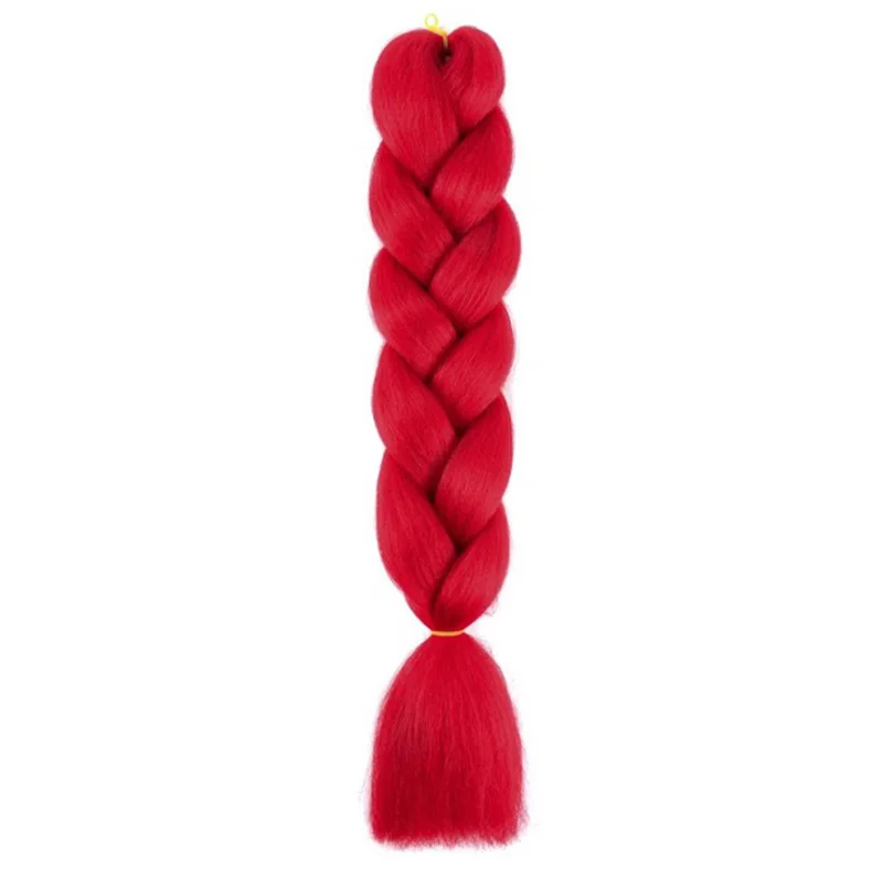 24 inch synthetische lange rechte yaki vlechten haar ombre vlechthaar jumbo regenboog vlecht haarverlenging voor vrouwen doe-het-zelf haar