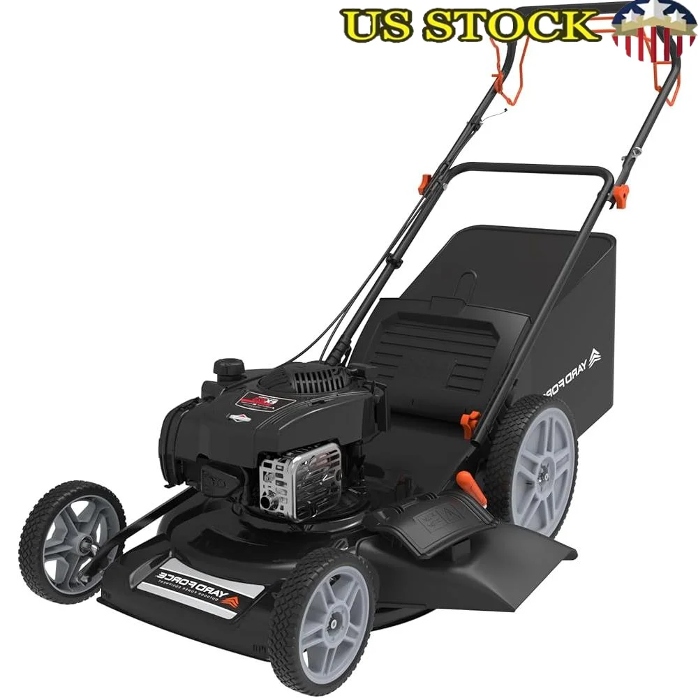 Yard Force Self-Propelled Lawn Mower Powerful Briggs & Stratton 150cc Engine 22” Made in America. Steel Deck 3-in-1 Mulch Bag