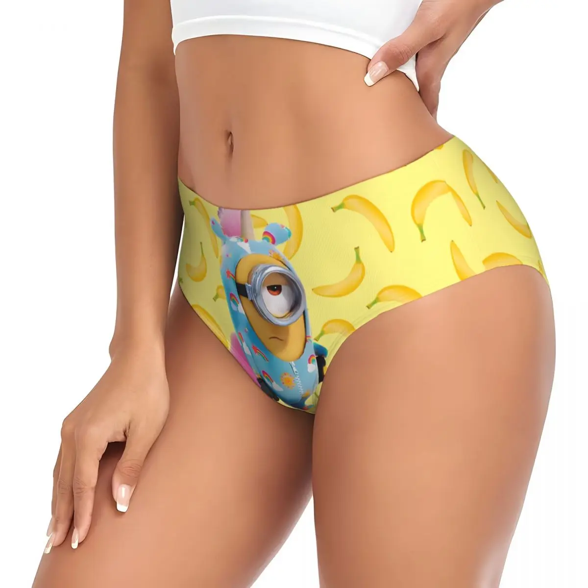 مخصص M-Minions مانغا الكرتون سراويل قصيرة النساء الراحة لطيف الملابس الداخلية
