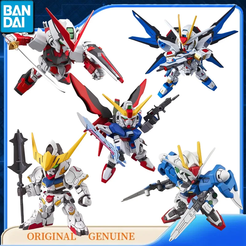 Bandai original genuíno sdex gundam RX-78 xxg zmmf strike barcatos anime figuras de ação brinquedos crianças presente montagem modelo ornamentos