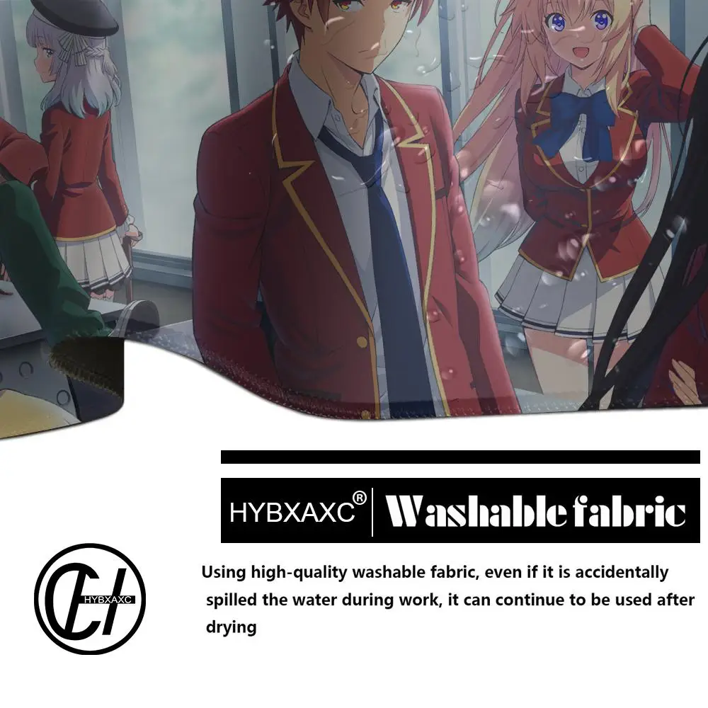 Classroom of the Elite Animation Beautiful patternsOffice Computer Desk Mat Table Big Mouse Pad Laptop Cushion Nonslip Decor