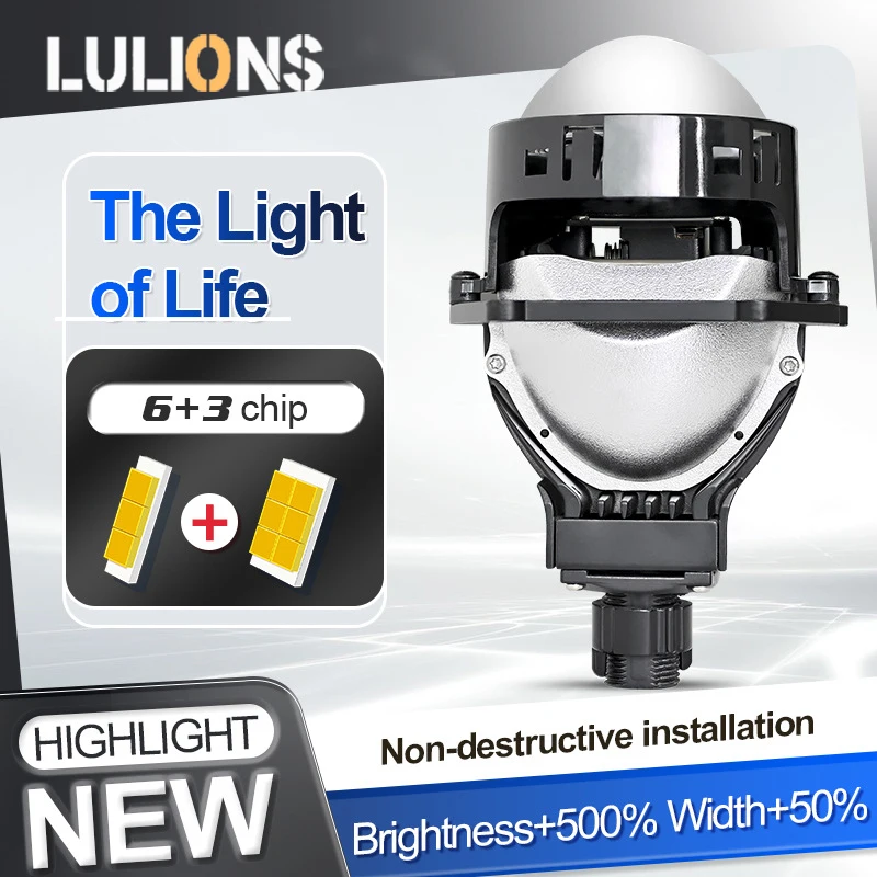 

LED Lights Projector Lenses H4 H7 9005 9006 Headlight 3Inch Retrofit Kits For Hella 3R G5 Auto Lamp Hyperboloid Lens Car Lights
