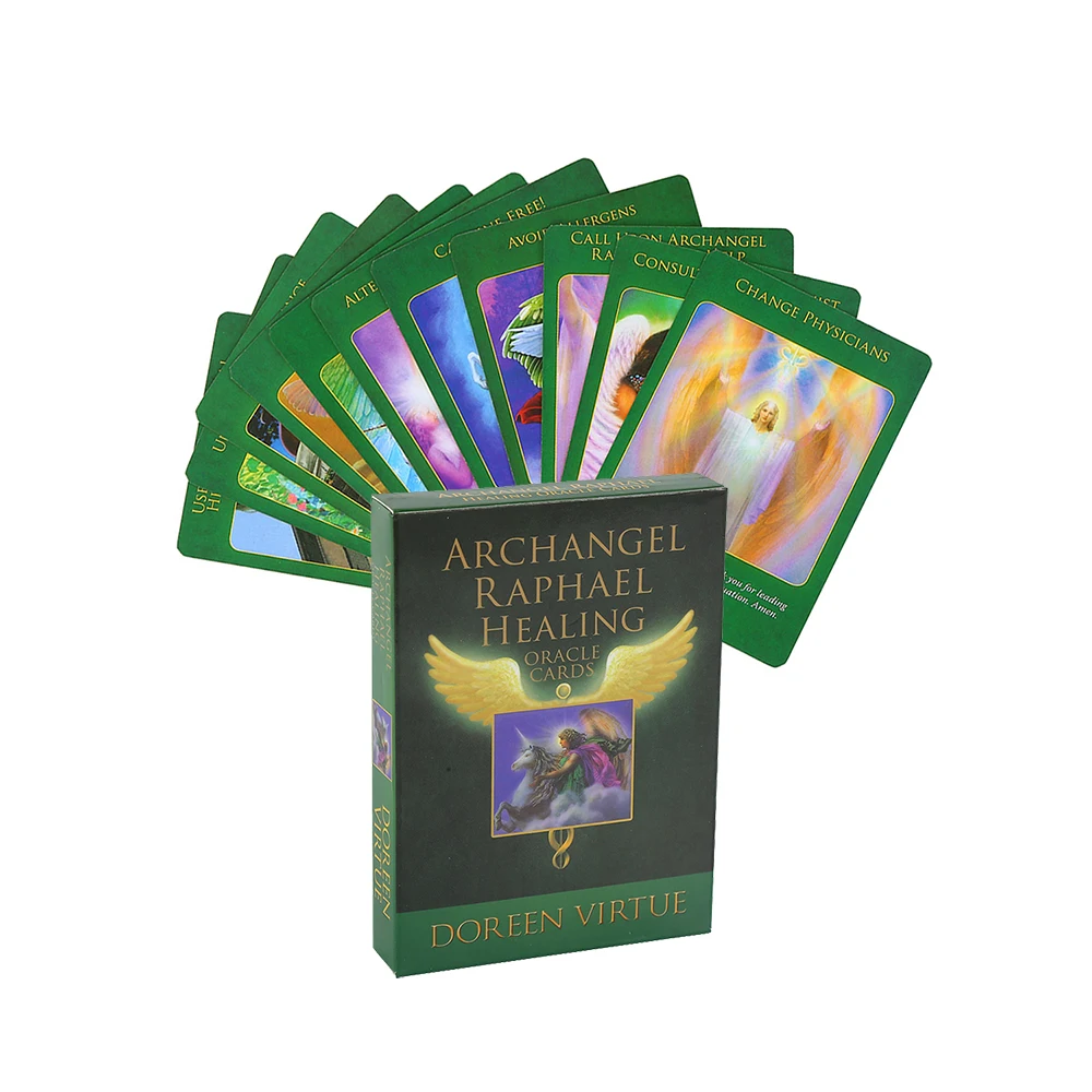 2023 Doreen Virtue Archangel Raphael Healing Oracle Cards Suitable for Beginners and Experts 15 Sets Of