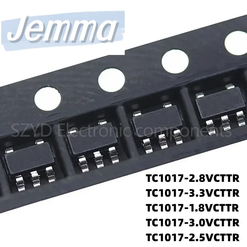 100PCS SOT23-5 TC1017-2.8VCTTR TC1017-3.3VCTTR TC1017-1.8VCTTR TC1017-3.0VCTTR TC1017-2.5VCTTR