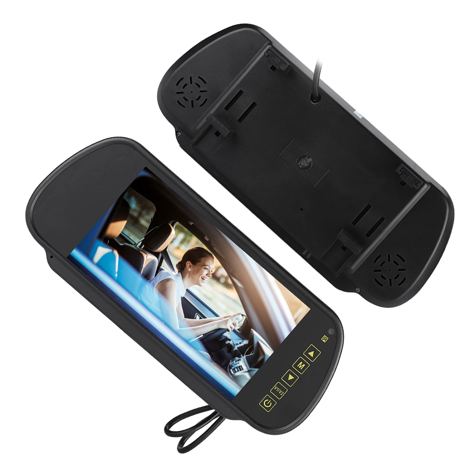 شاشة مرآة الرؤية الخلفية 7 بوصة شاشة LCD شاشة كاميرا احتياطية لكاميرا الرؤية الخلفية شاشة الرؤية الخلفية 7 بوصة شاشة احتياطية