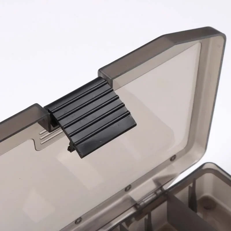 High Strength 17.5*10*3cm with 5 Compartments Transparent Visible Plastic Fishing Lure Box Fishing Tackle Box