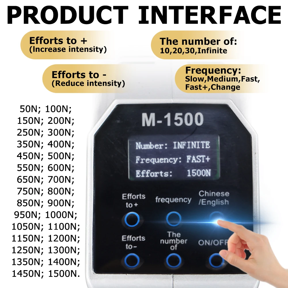 1500N Electric Chiropractic Adjusting Tools Impulse Massage Therapy Scoliosis Improve Spinal Disease Chiropractic Corrector