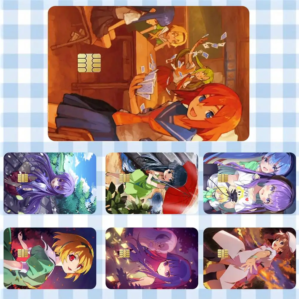 

When They Cry - Higurashi Anime Girl Sticker Film Tape Skin for Credit Card Debit Card Waterproof Stickers