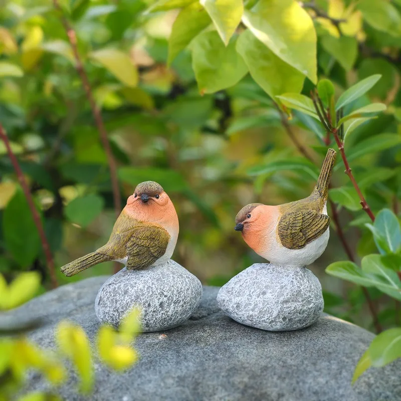 

Realistic Bird Figurines Set for Garden Decoration and Outdoor Ornament Resin Handicrafts Decoration Simulation