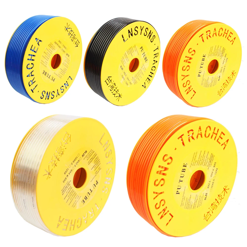 

80m/100m/160m Pneumatic Air Hose Tube 4mm 6mm 8mm 10mm 12mm Air Hose Tube Pneumatic Plastic Tube Polyurethane Tubing