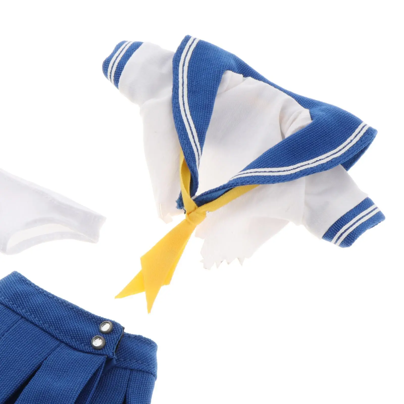 1/6 Schaal Vrouwelijke Meisje Rok Uniform Outfit Voor 12 Inch Figuur Blauw