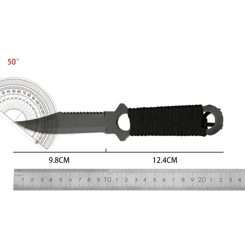 Outdoor Carry Straight Knife, faca de mergulho tático, faca de caça, alta dureza, Wilderness Survival Facas, Camping Tools, Novo