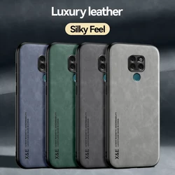 Sheepskin Leather Case For Huawei Mate 20X Mate 20 Pro Magnetic Shockproof Protective Case Phone Cover Silicone Soft Phone Shell