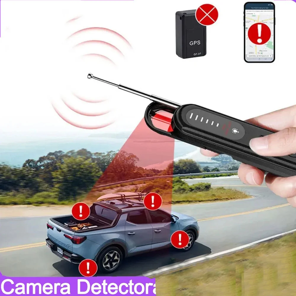 เครื่องตรวจจับสัญญาณ RF Anti Spy Candid Pinhole ซ่อน Camara Magnetic GPS Locator ไร้สาย GSM Bug Finder Spy Gadgets อุปกรณ์